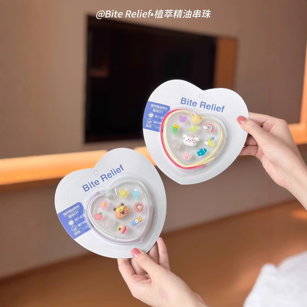 Biterelief Plant Extract Essential Oil Beaded Anti-Mosquito Bracelet Silicone Drop Plastic Mosquito Repellent Bracelet Plant Essential Oil Bracelet