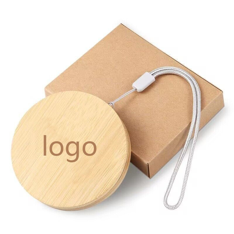 Environmental protection bamboo wood six in one fast charging cable storage box bamboo wood degradable mobile phone fast charging data line 60W