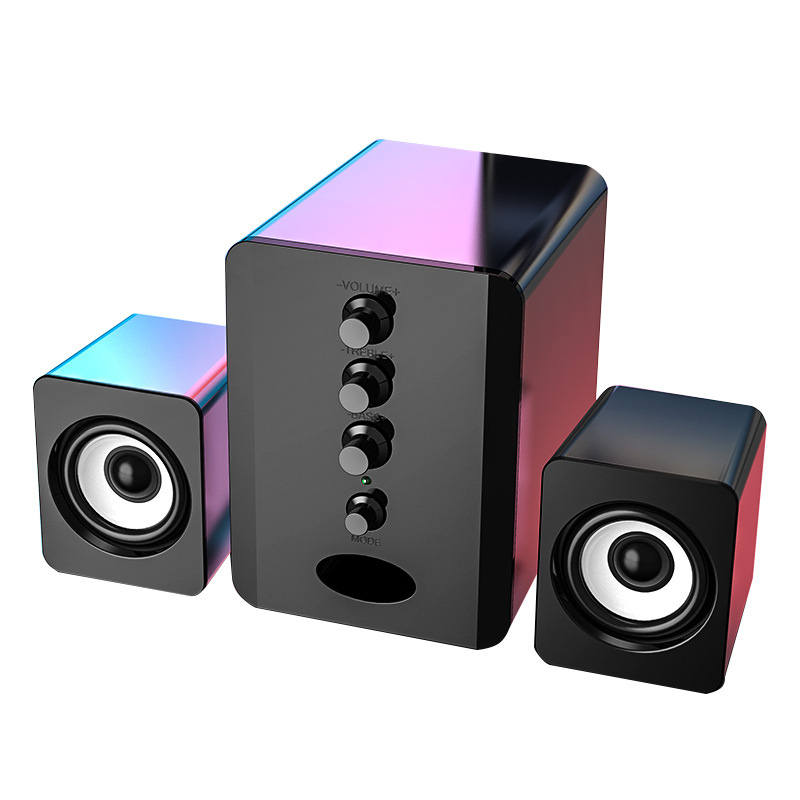 Cross-border computer wired bluetooth audio desktop universal creative personality USB small speaker desktop subwoofer wholesale