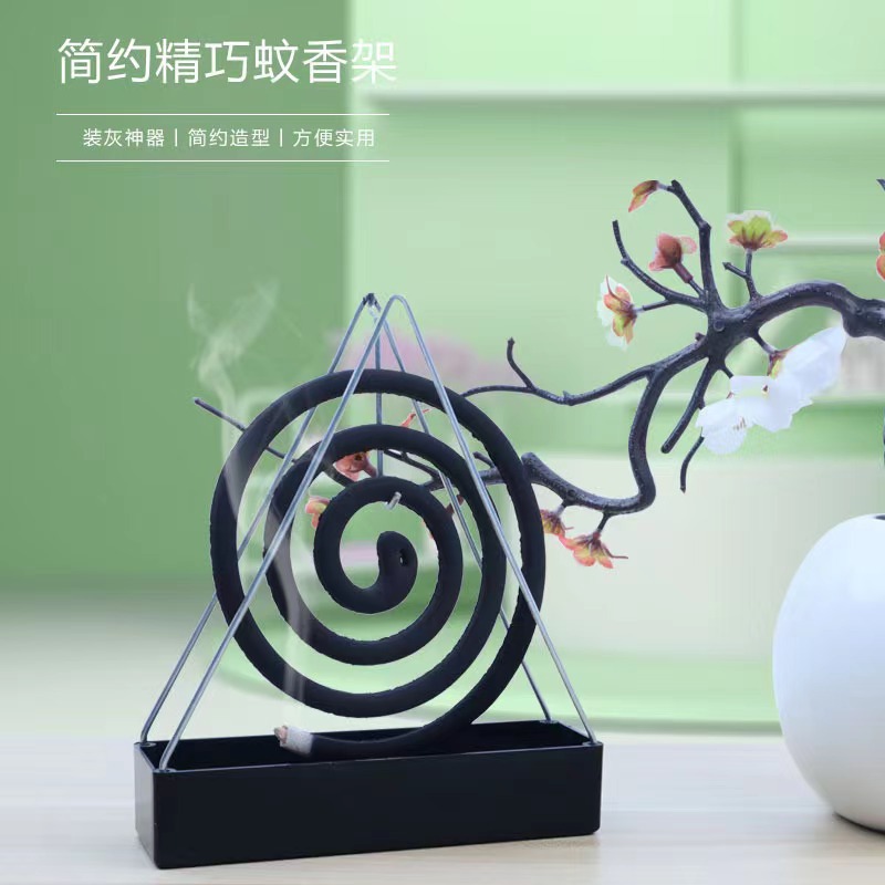 Creative Triangular Mosquito Coil Holder, Fireproof and Anti-Scalding Mosquito Coil Holder, Mosquito Coil Tray, Incense Holder, Mosquito Coil Stove Tray Bracket, Ash Tray