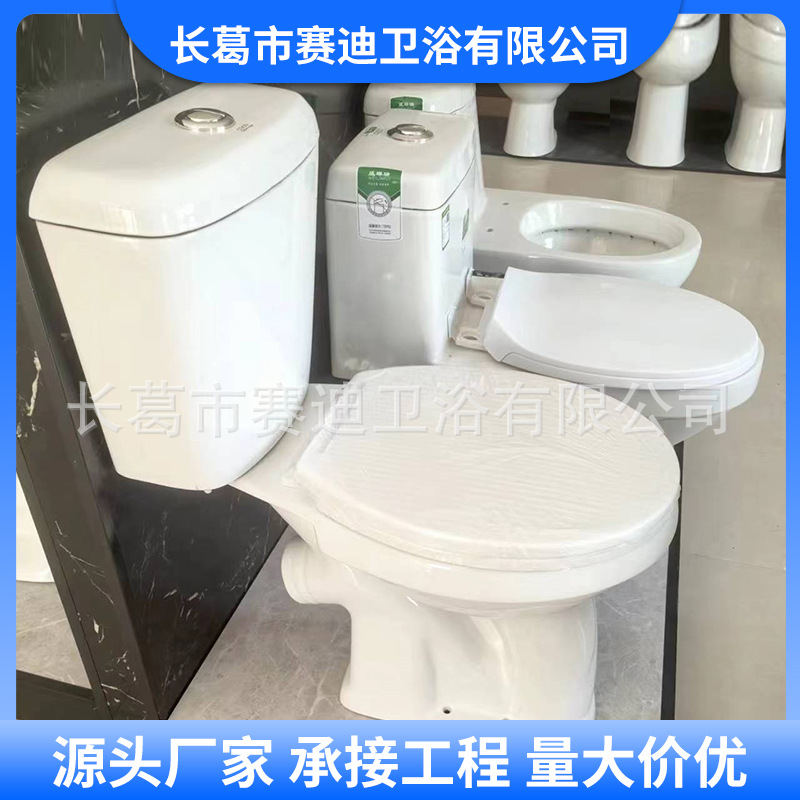Split Wall-Mounted Toilet with Angled Flush, Various Specifications, Export to Central Asia, Flush Toilet