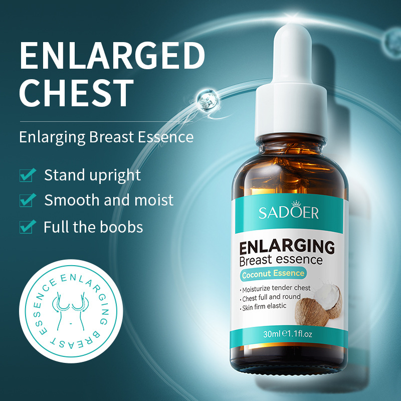 All-English Coconut Extract Breast Essence Firming Breast Essence for Enlargement and Plumping Massage Care Cross-Border Wholesale