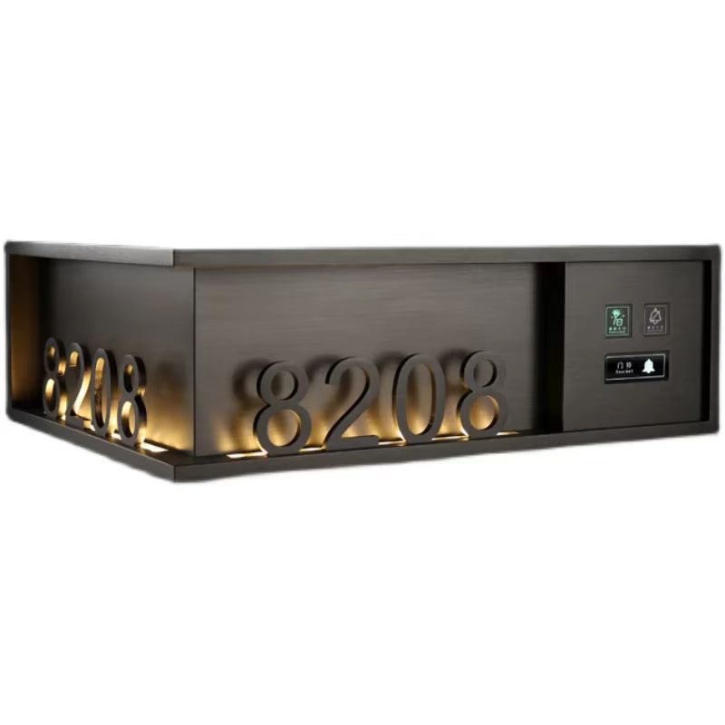 High-end hotel doorplate stainless steel doorplate luminous doorplate hotel luminous doorplate stainless steel luminous doorplate