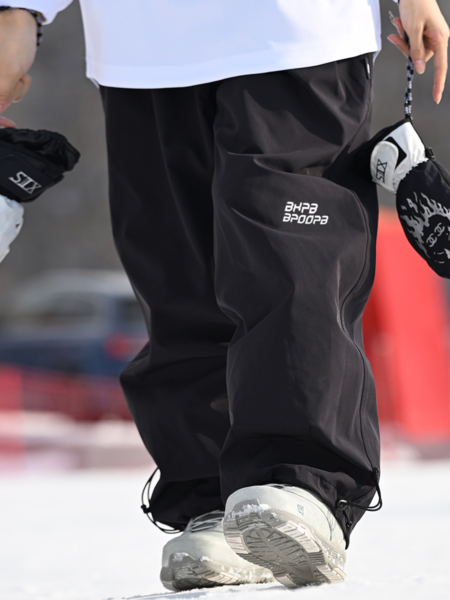 Ski Pants with Suspenders, Single and Double Board, Waterproof and Warm, Outdoor Women's Snow Pants, Slim Ski Suit Pants, Ski Equipment