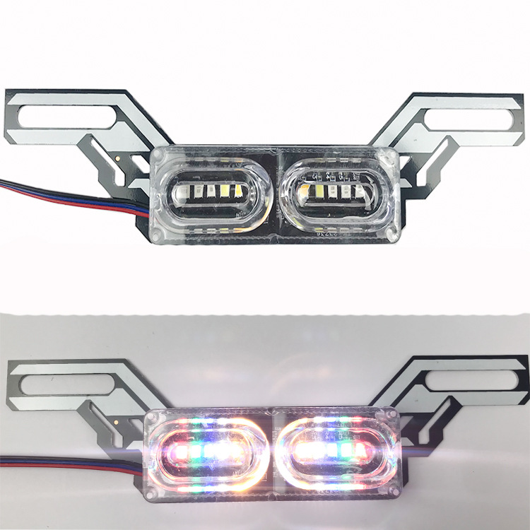 Декоративные фонари для мотоциклов 12VLED фантазийные светящиеся потоки мигающие огни скутера модифицированные ангельские крылья цветные задние фонари