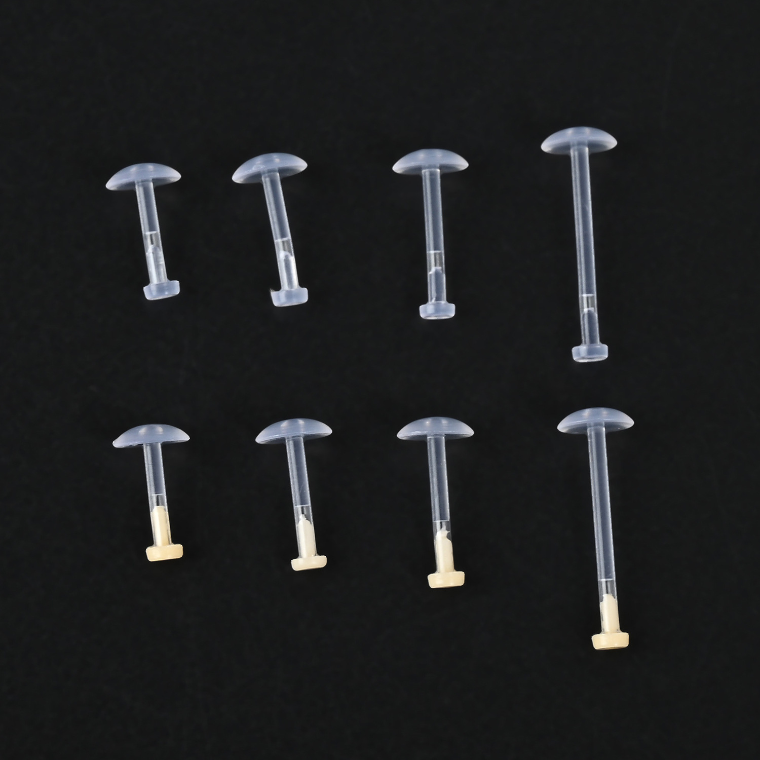 Transparent Invisible Lip Nail 1.0 Plug-In Transparent Lip Nail Student Invisible Round Nose Nail Flesh-Colored Personalized Piercing Jewelry