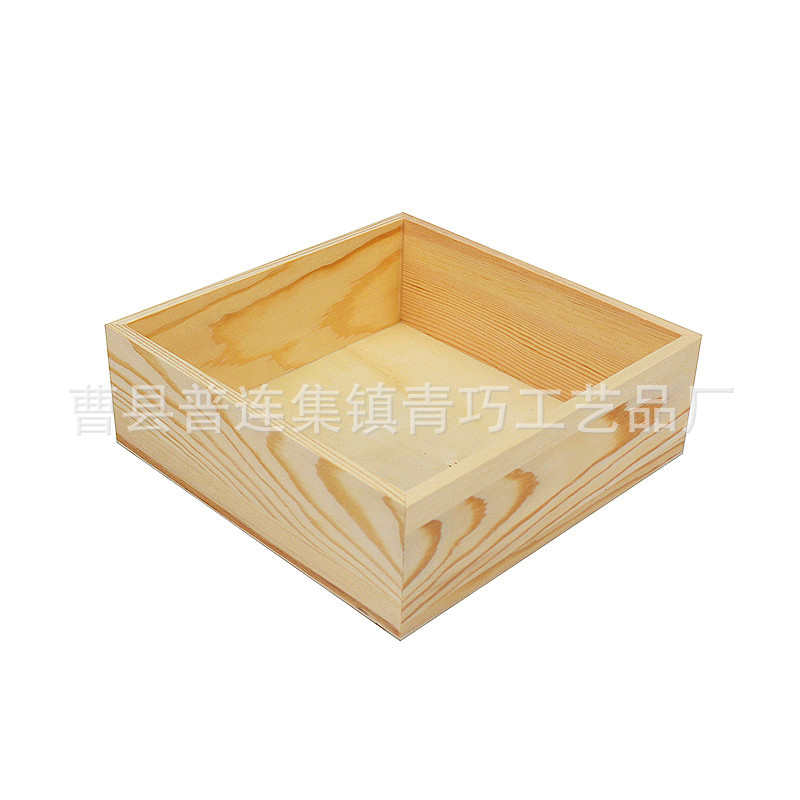 Factory Solid Wood Gift Box Accompanied Gift Box Candy Wooden Box Bridesmaid Lang Wedding Banquet Holiday Gift Wooden Packaging Gift Box