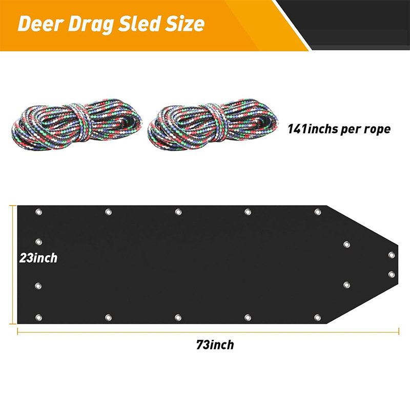Multipurpose Trailing Sled Portable Deer Trailing Slide Car Hunting Accessories Set for Attachment Consignment, Hunting