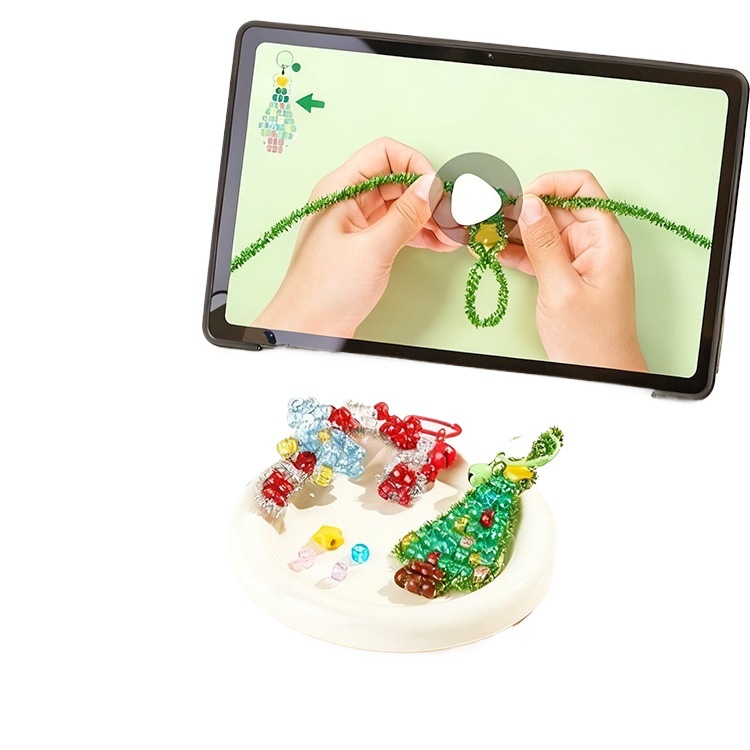 Twist Stick Bracelet String Music Christmas Gift Girl Toy Kidsren's Handmade DIY Beading Material Pendant Gift Box