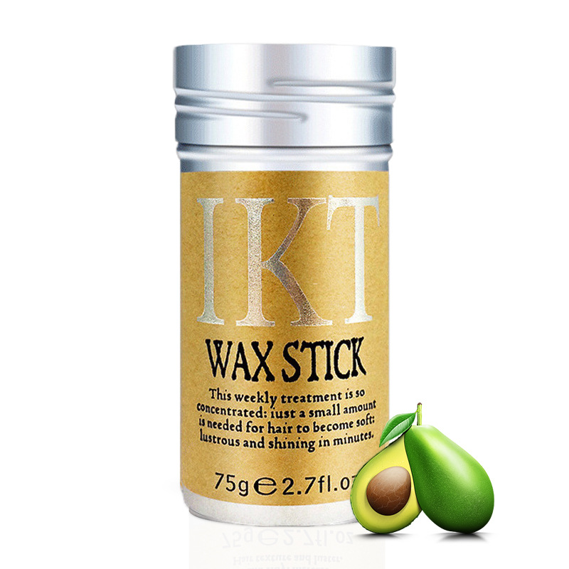 Ikt Hair Wax Stick Moisturizing Broken Hair Finishing Cream for Men and Women Special Styling Matte Mud Artifact Starting Batch Spot 75g