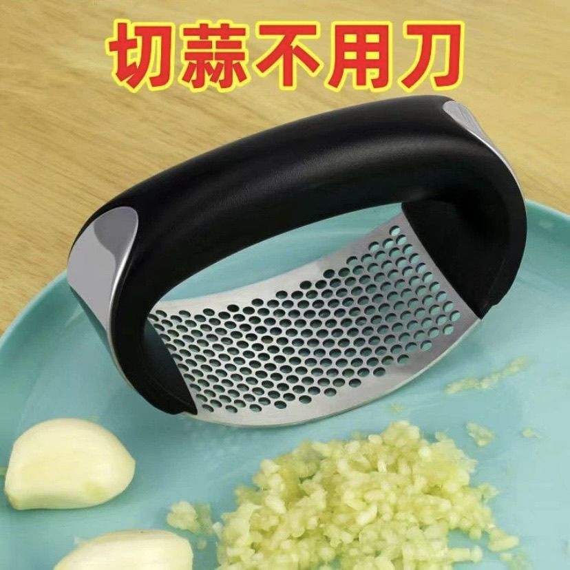 Stainless Steel Garlic Mashed Artifact Manual 304 Ring Garlic Press Mortar Pounding Garlic Household Garlic Peeler Kitchen Garlic