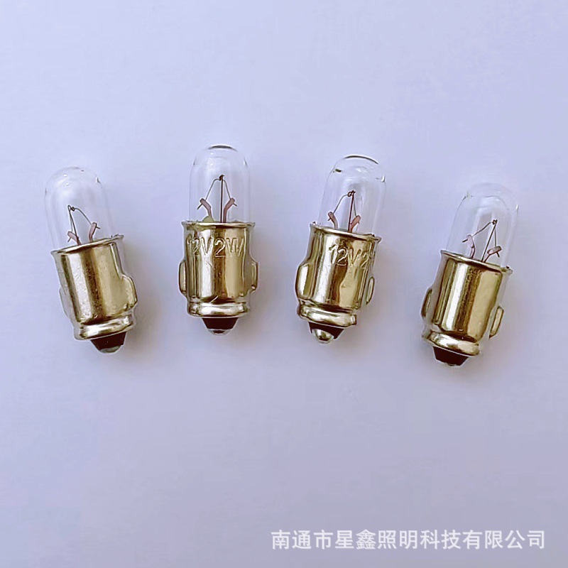 Ba9S Instrument Light T8.5 T6.5 Aircraft Bubble Micro Signal Light 6V12V24V Ship Center Console Indicator Light