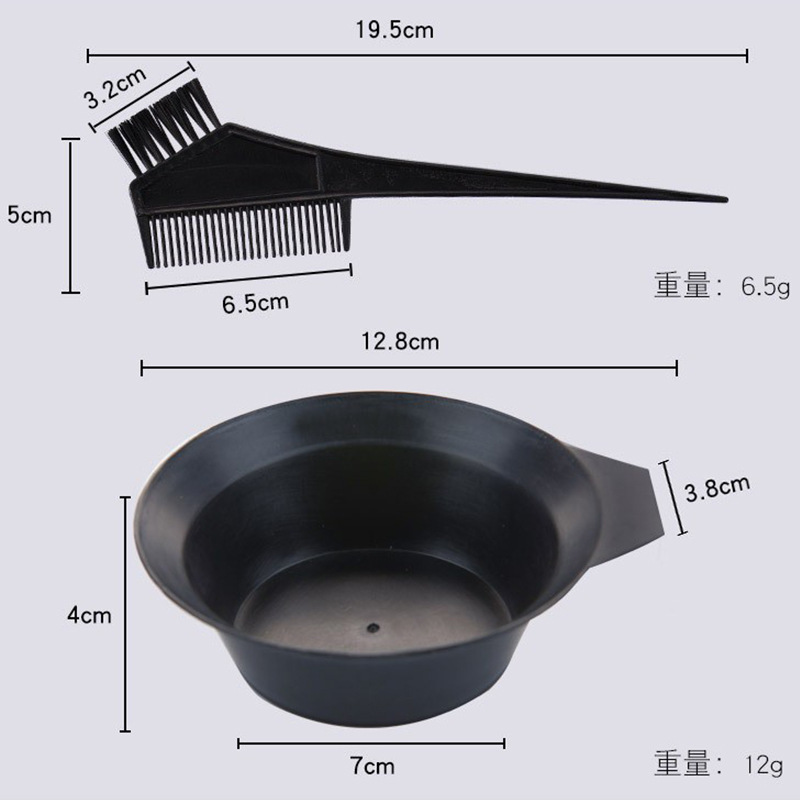 Hair Salon Hair Coloring Tools Oil Treatment Bowl Comb Barber Shop Perm Dyeing Supplies Dyeing Cream Color Toning Bowl Disposable Tool Set