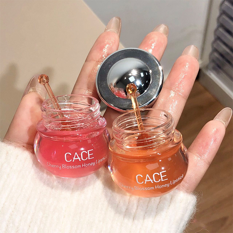 Cace бальзам для губ с медом вишни, увлажняющий и гидратирующий, масло для губ, удерживает влагу, не липкий, доступный оптовый увлажнитель