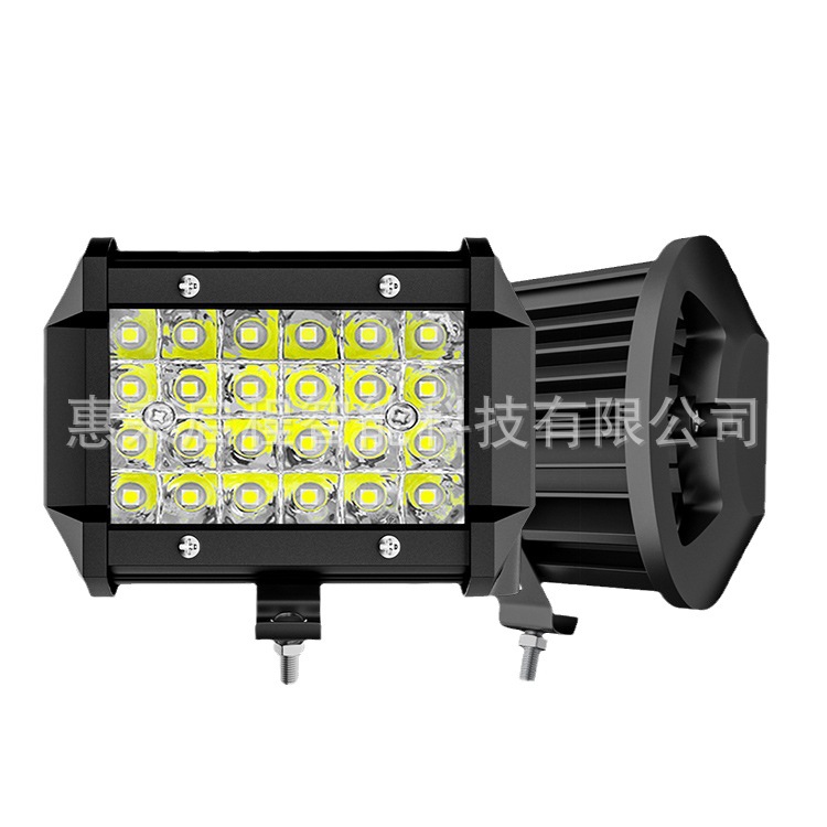 Factory Direct Sales Miki Model 24 Beads 72w Work Light Motorcycle Modified Light Headlight High Brightness Inspection Light
