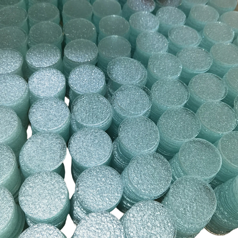 Spot Wholesale Starry Sky Projection Lamp Silver Glass Diameter 50.5 Medium Hole 3.2mm Water Pattern Glass Lighting Factory Use