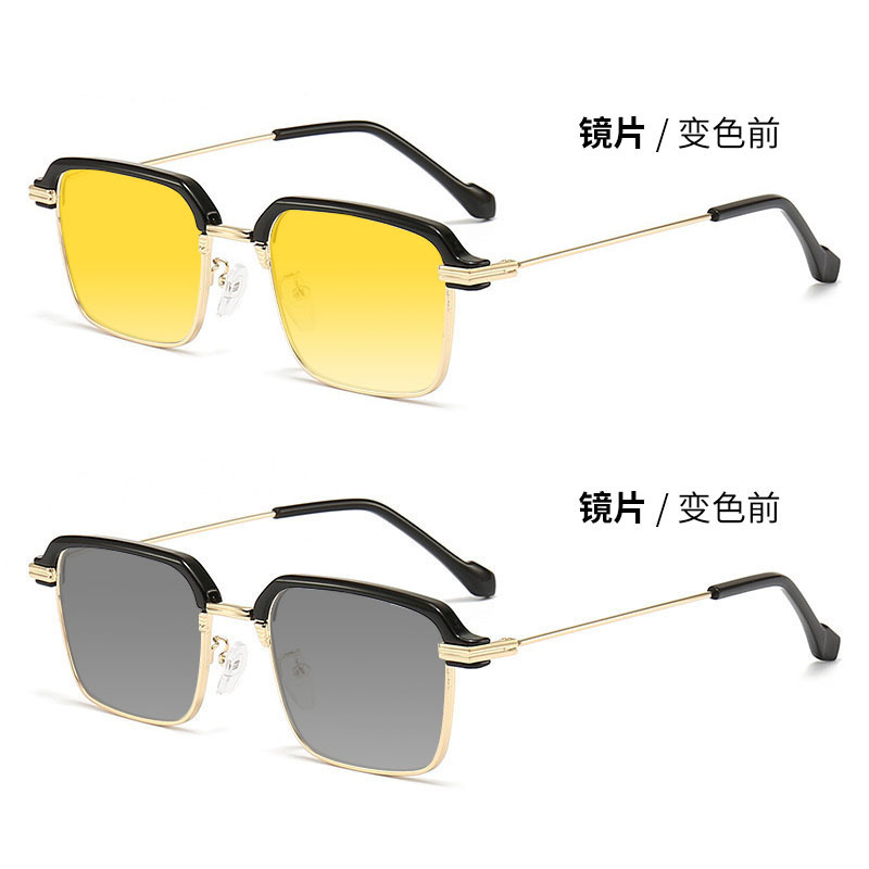 New Day and Night Sunglasses, Night Brightening, Smart Color-Changing Night Vision Glasses for Drivers, Anti-High Beam