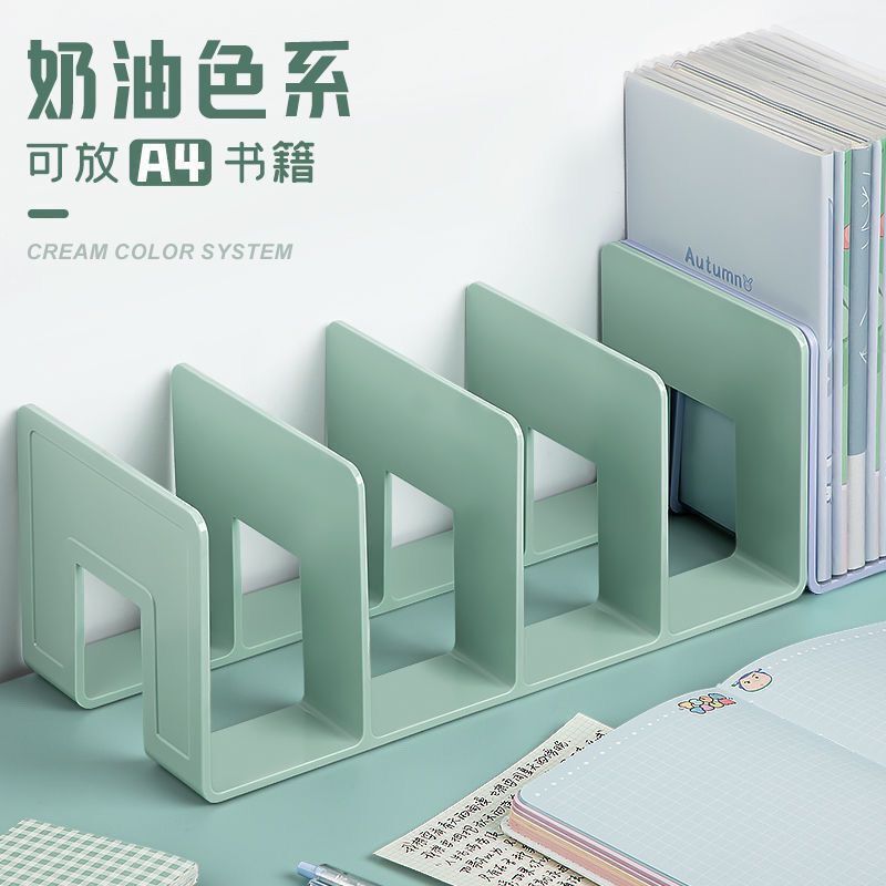 Book stand desktop book storage artifact partition board book desk shelf transparent acrylic book file folder