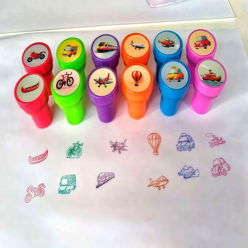 24 Easter Children's Stamps Cartoon Easter Stamps Easter Party Gift Set Cute Bunny Stamps