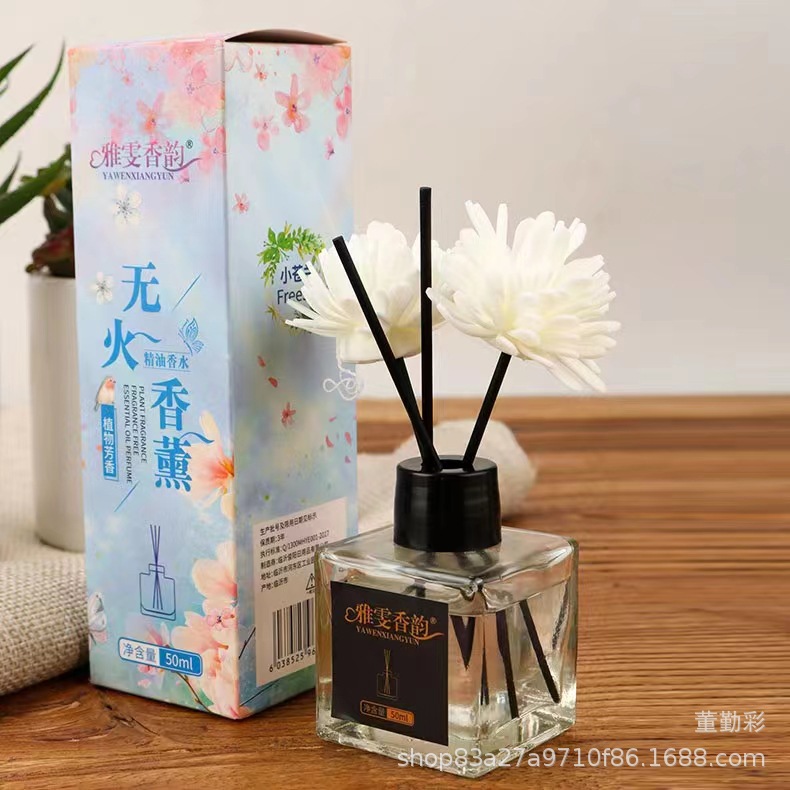 Ароматерапевтический набор без огня для домашнего туалета, дезодорант, ароматическая бутылка, ротанговые сухие цветы, длительное свежий воздух