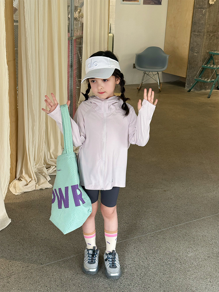 [Clearance Item] Upf50+ Children's Outdoor Sun Protection Jacket, Lightweight Skin Coat with Hood