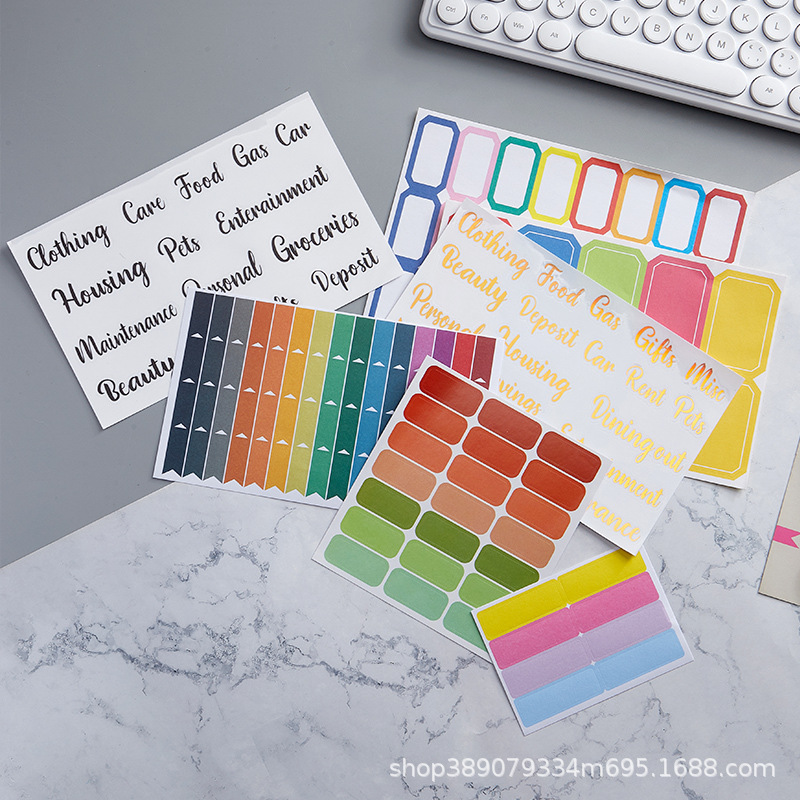 Spot blank sticker sticker handwritten label indicator label color sticker letter sticker