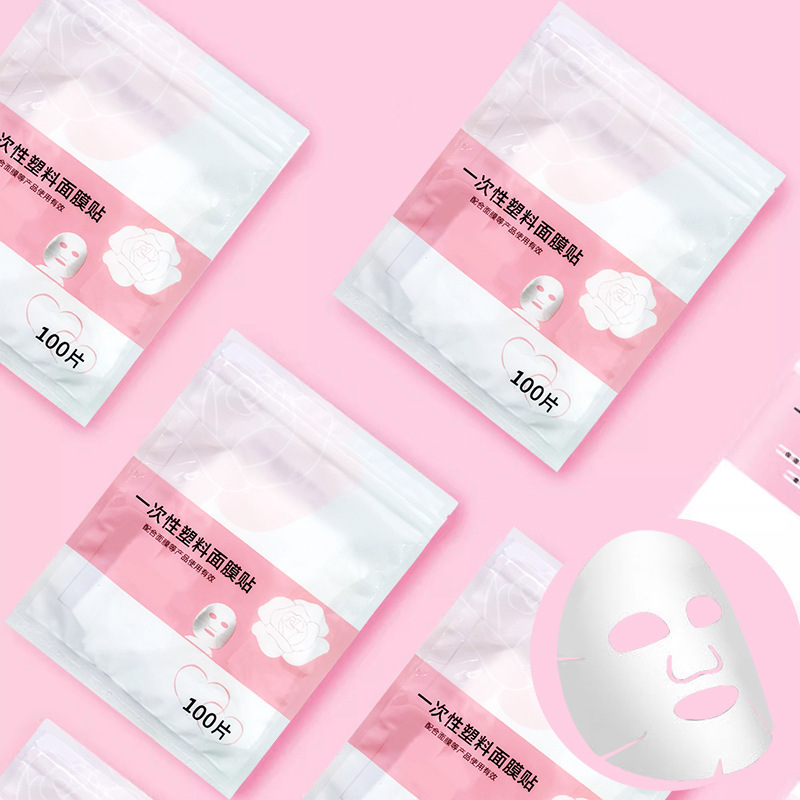Disposable Plastic Wrap Facial Mask Stickers for Household Moisturizing and Water-Locking Women's Facial Water-Locking Stickers Plastic Facial Mask Paper