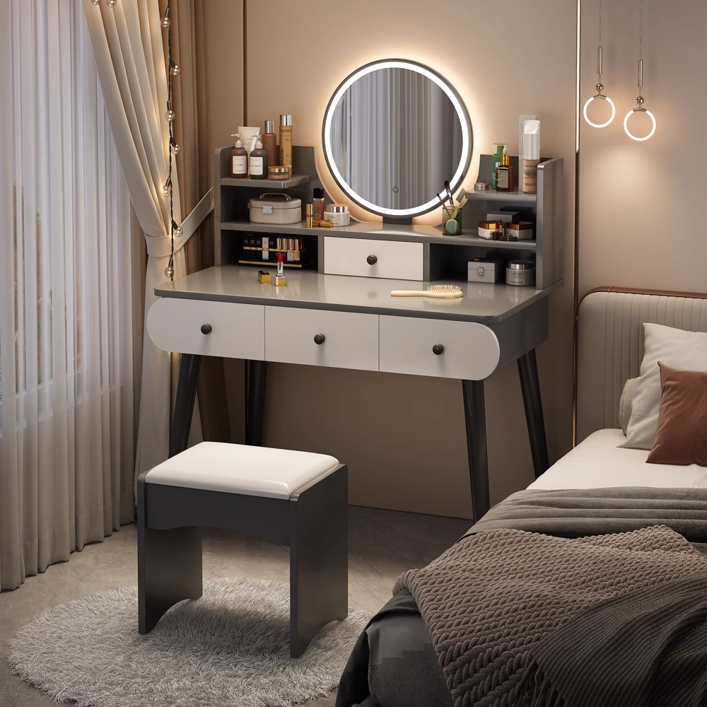 Туалетный столик, современный, простой, спальня, маленький стол для макияжа, интегрированный, стол для аренды