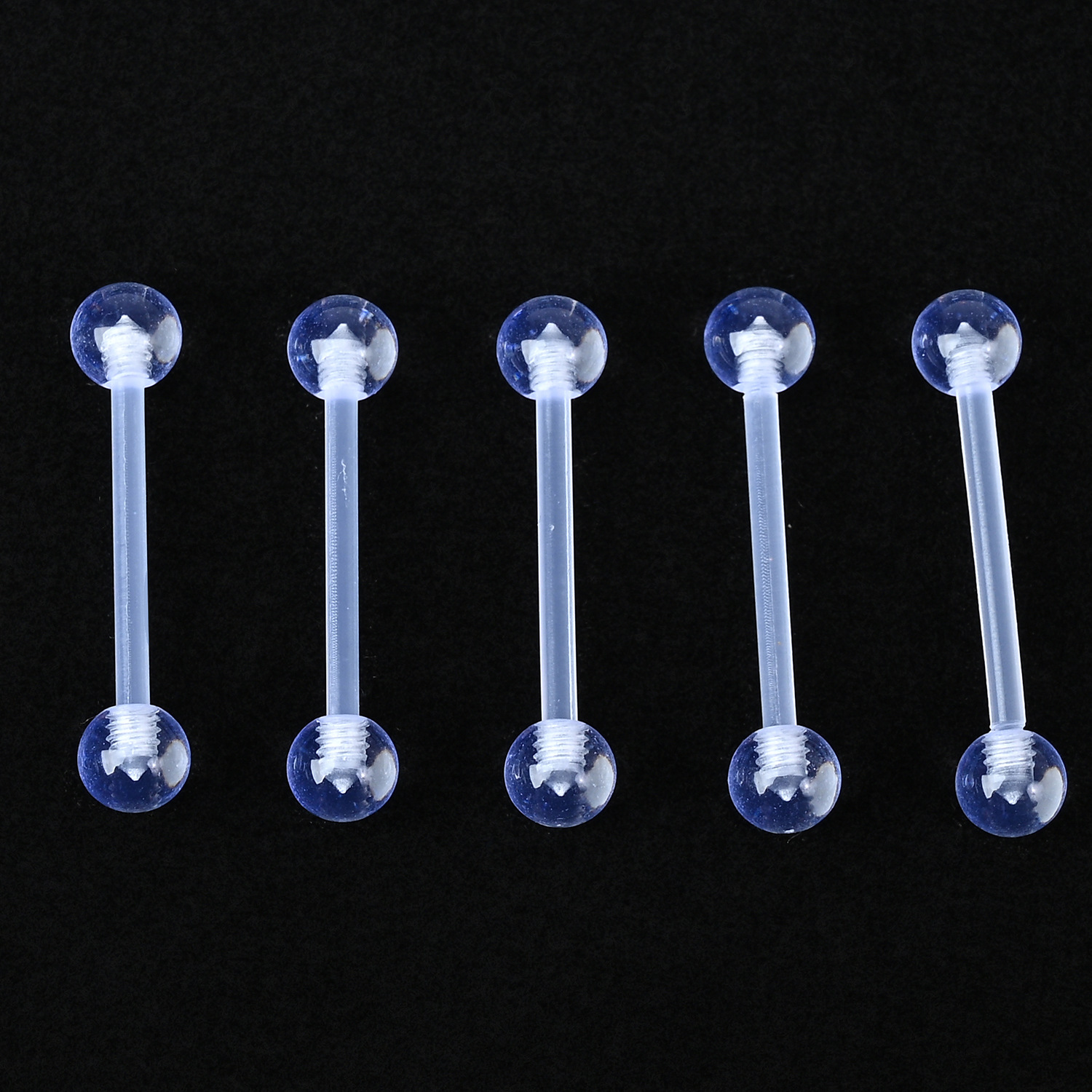 Simple Transparent Piercing Jewelry Various Specifications Shape Fashion Commuter Exaggerated Pure Spice Girl Tongue Nail Ear Bone Nail