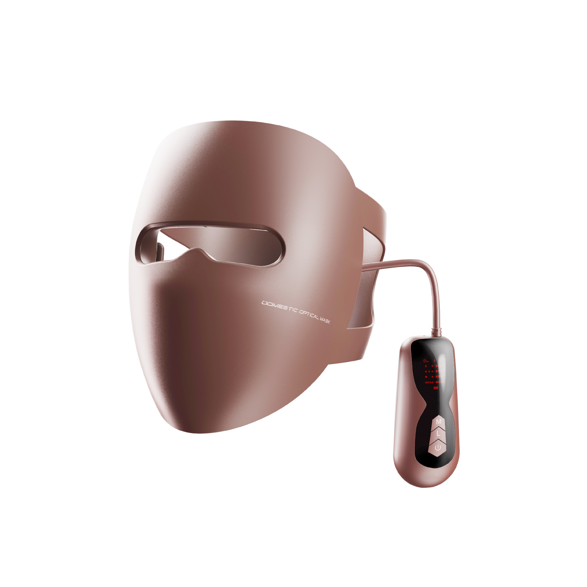 Маска для лица с LED-подсветкой, зарядка от сети, красный и синий свет, осветление кожи