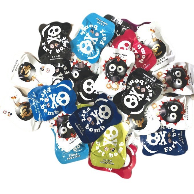 Tiktok same style self-explosion color grenade small fried bag spoof stinky bag trick toy scary funny student interaction