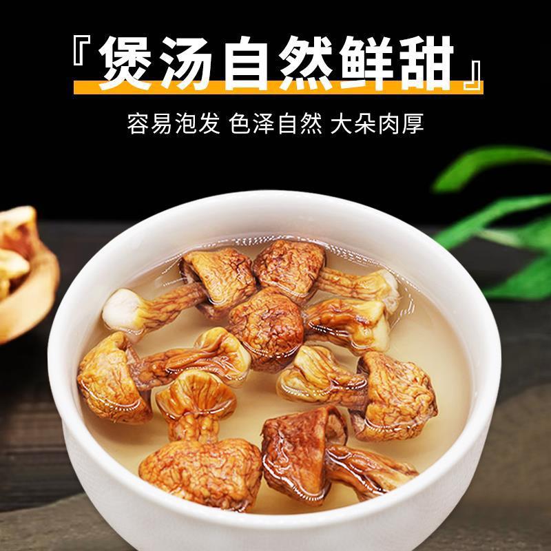 [Net Weight No Tray] Yunnan Agaricus Blazei Mushroom New Wholesale Matsutake Dry Goods Smoked Sulfur Brazilian Mushroom Soup Delivery