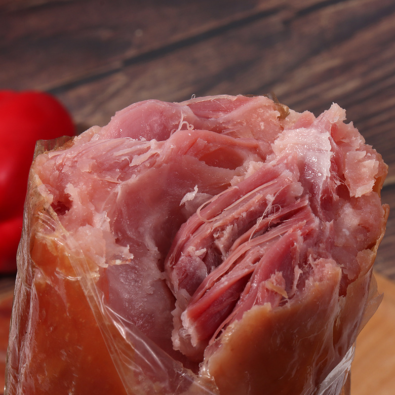 Qingdao old ham stove fragrant smoked ham large tendon meat ham sausage fresh production of large meat ham factory