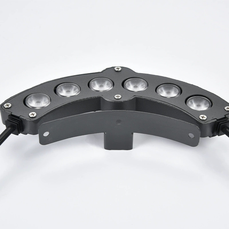 Led Ancient Building Corrugated Lamp Outdoor Waterproof Pavilion Temple Antique Arch Roof Eaves Lamp Landscape Tile Lamp 6W