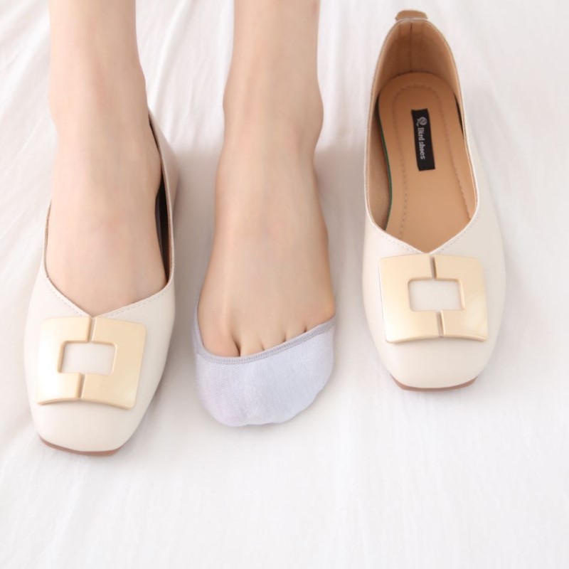 Women's Summer Thin Invisible Socks, Short Socks, Slip-Resistant Socks, Breathable, Sweat-Absorbent, Anti-Slip Heel Socks for Summer