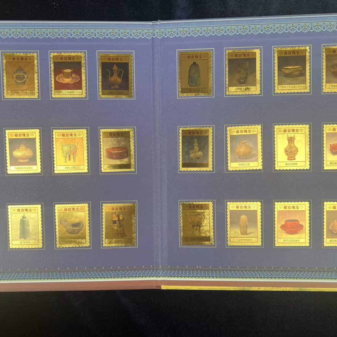 New Forbidden City Treasures Commemorative Gold Foil Stamp Album Ornament Gift Factory Direct Sales Dropshipping