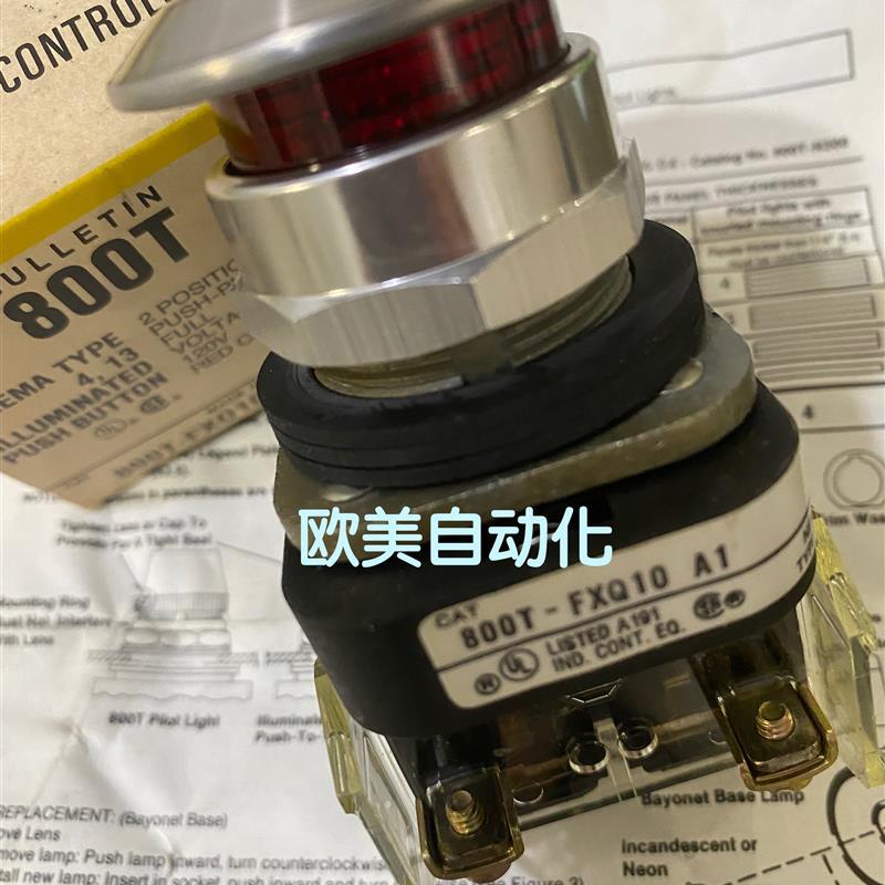 A089*Ab Rockwell освещенная кнопка аварийной остановки 800T-Fxq10Ra1 аварийная остановка 800T-Fxq10 a