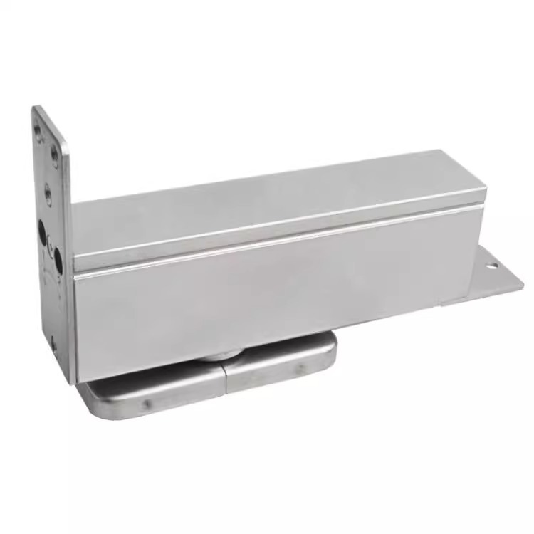 No-Dig Wooden Door Floor Spring for Framed Doors and Glass Doors, Hidden Buffer Silent Floor Hinge Accessories