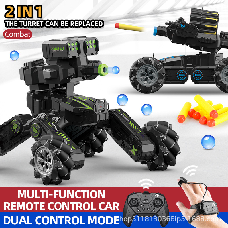 2.4g Gesture Remote Control Battle Side Spray Car Bullet Four-Wheel Drive Water Bomb with Built-In Music Remote Control Car Kidsren's Toy