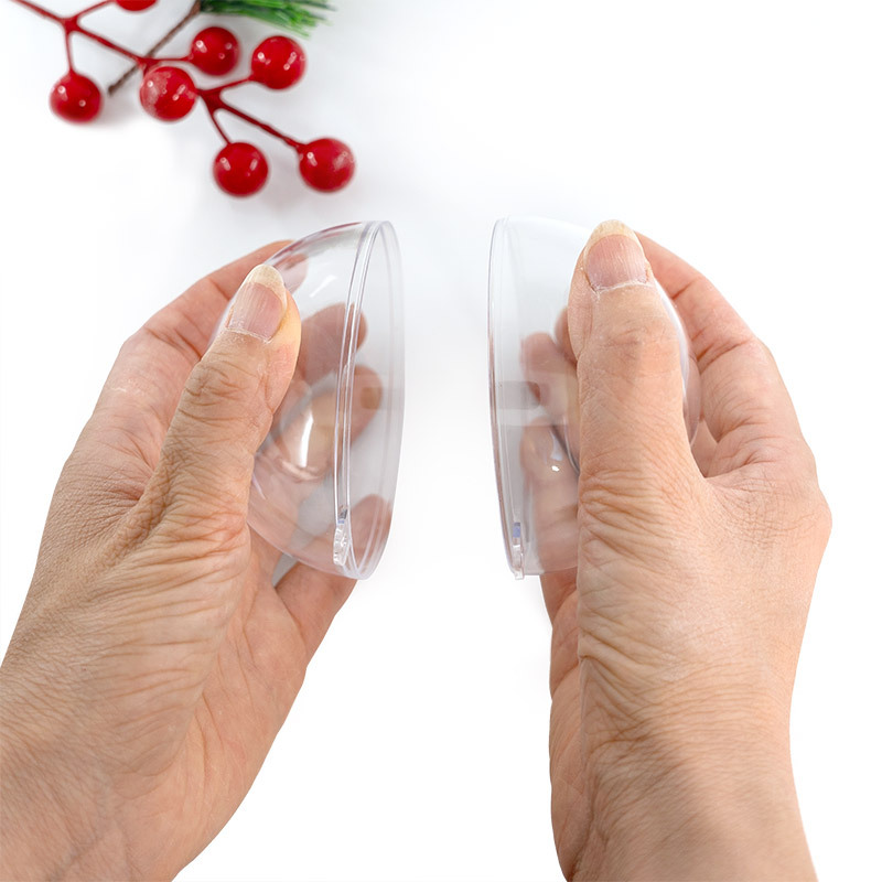 Manufacturer Wholesale 6Cm8Cm10Cm Hollow Transparent Christmas Ball Holiday Wedding Plastic Ball Shopping Mall Decoration Hanging Ball