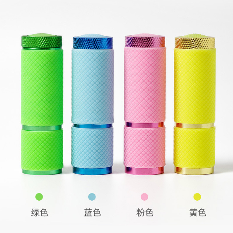 Gift flashlight aluminum alloy strong light led outdoor mini luminous 9 light white light daily gift flashlight money detector light