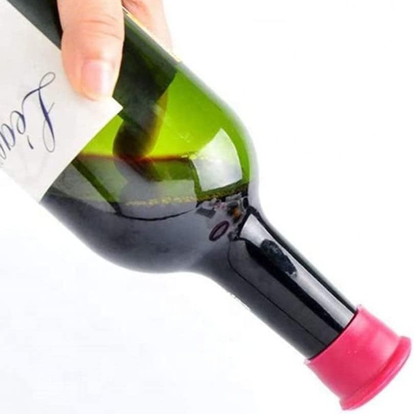 Amazon bottle stopper food grade multi-color silicone wine bottle preservative cover red wine leak-proof red wine stopper sealed preservative cover