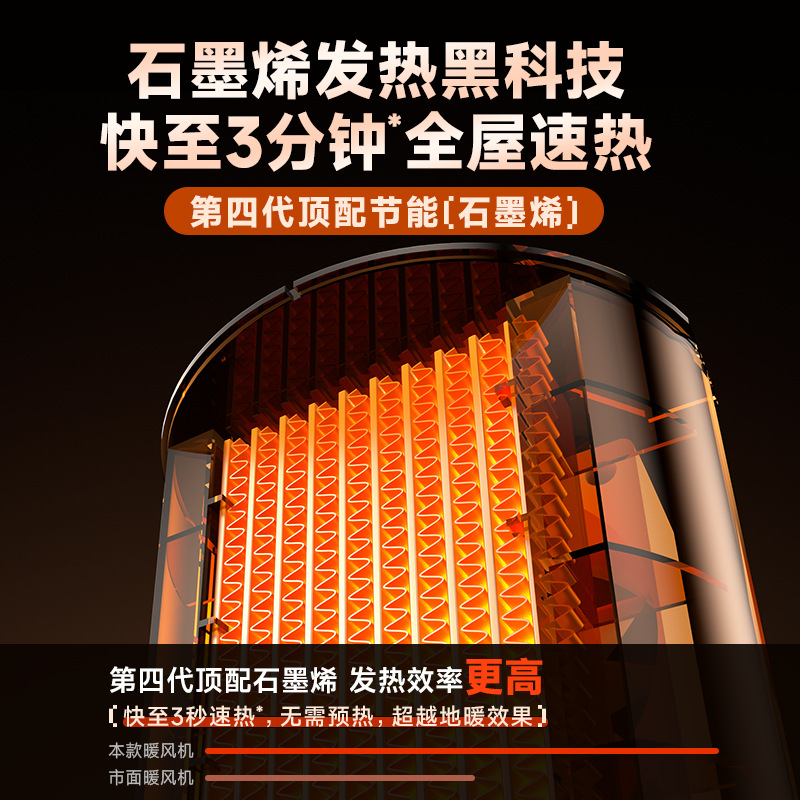 New desktop heater heater household electric heater winter artifact office vertical foot warmer cross-border