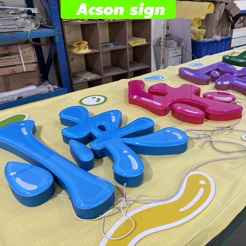 Crystal Jelly Luminous Characters, Colorful Characters, Spherical Luminous Characters, Stainless Steel Acrylic Sandblasting Characters, Source Factory