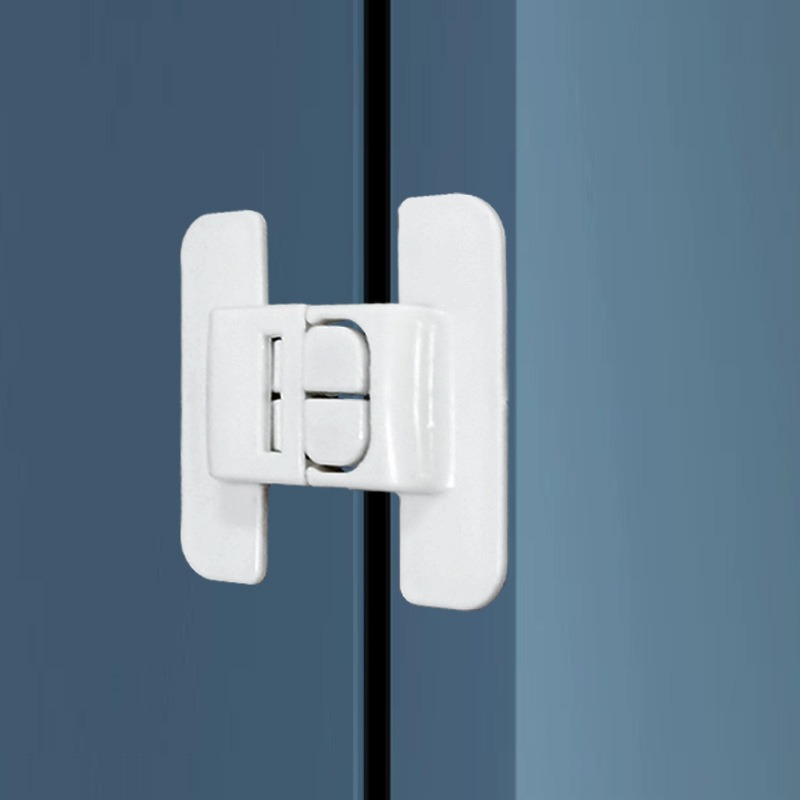 Child Safety Lock Refrigerator Door Closer Multifunctional Cabinet Door Anti-Opening Buckle Self-Adhesive Refrigerator Lock Universal Type