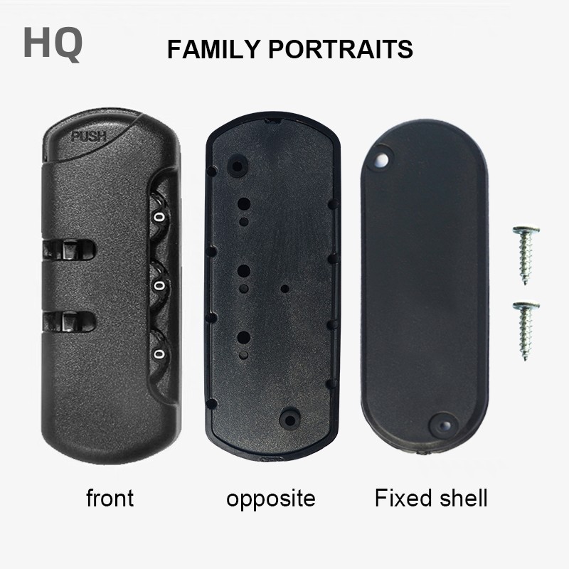 Travel password lock luggage bag lock accessories thumb lock cosmetic bag backpack satchel password accessories fixed lock