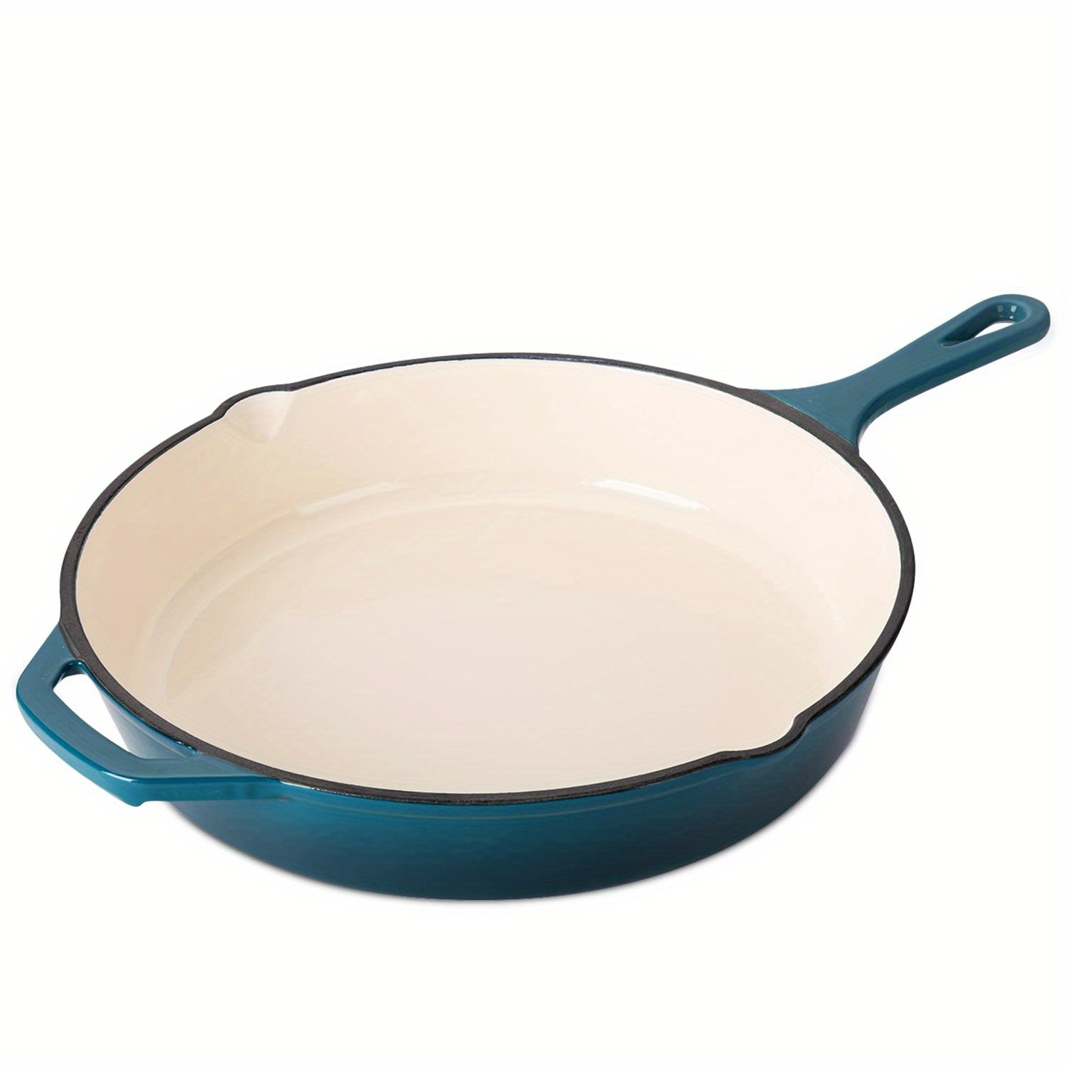 Factory Daifa-Cast Iron Enamel Frying Pan Household Korean Barbecue Plate Outdoor Portable Flat Bottom Enamel Pan Frying Pan