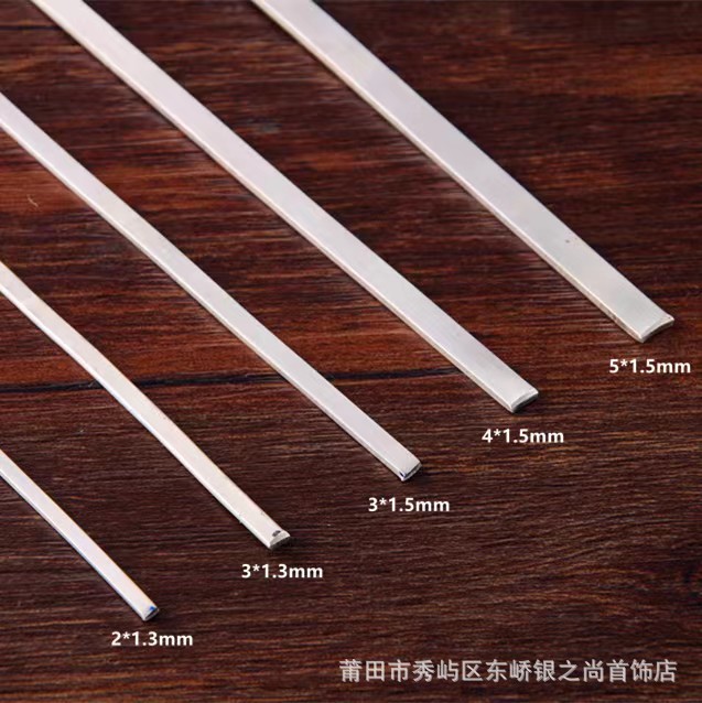 Pure Silver 9999 Silver Pieces Pure Silver Silver Bars Semi-Finished Bracelets Ring Bars Silver Rods Silver Wire DIY Handmade Silver Materials Wholesale