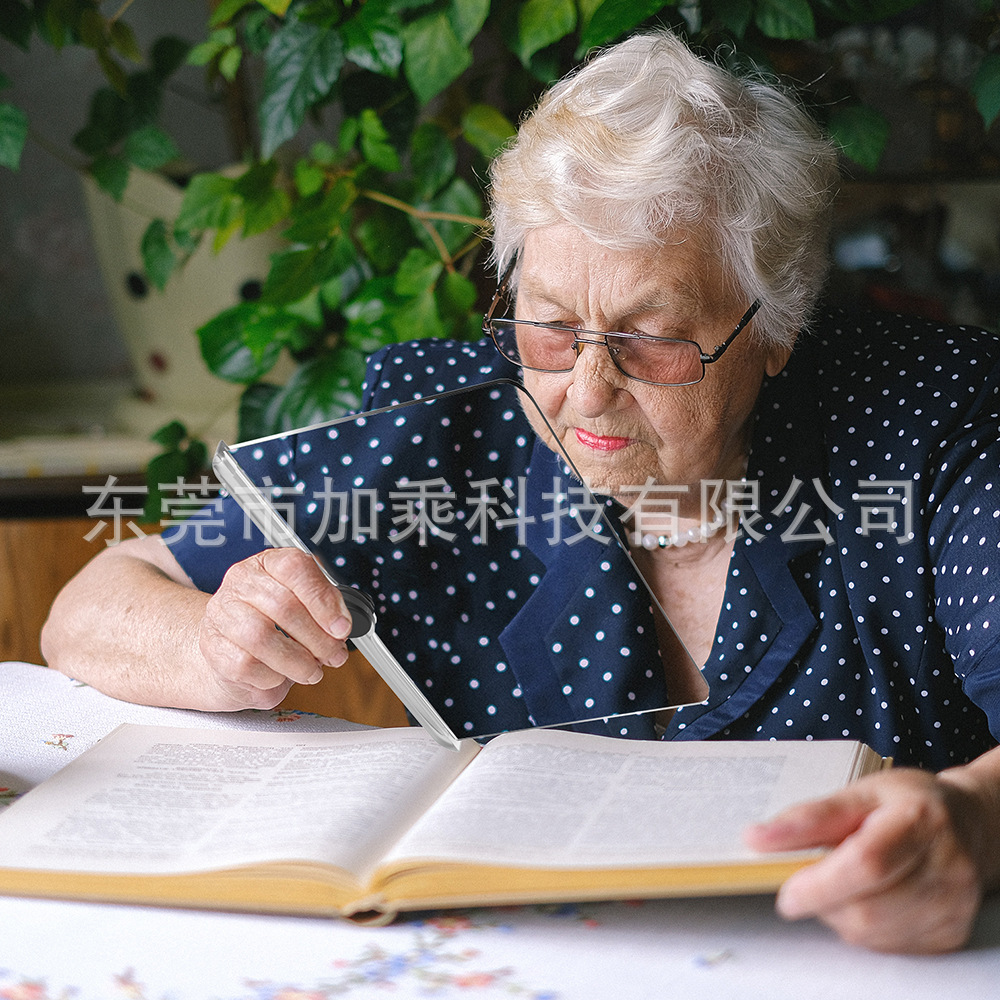 New Three-In-One High-Definition Magnifying Glass Handheld Hanging Neck Desktop Multi-Purpose Reading Repair Acrylic Magnifying Glass