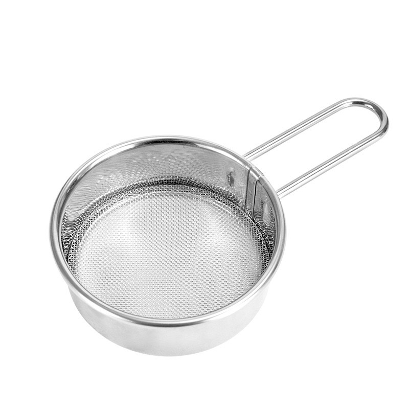 304 Stainless Steel Mini Sugar Sieve 40 Mesh Filter Screen Powder Sieve Cocoa Powder Sprinkler Baking Flour Sieve in stock
